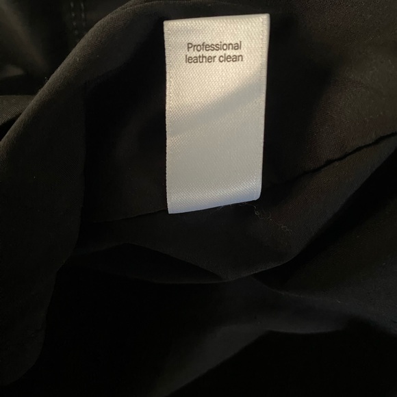 NWT Athleta x Derek Lam Leather Black Top Women’s Oversized Size Large - Picture 8 of 10